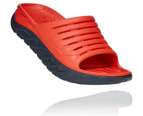 Hoka One One Herre Ora Recovery Slide 2 Recovery Sandalerer Fiesta/Ombre Blå Norge-91PMG